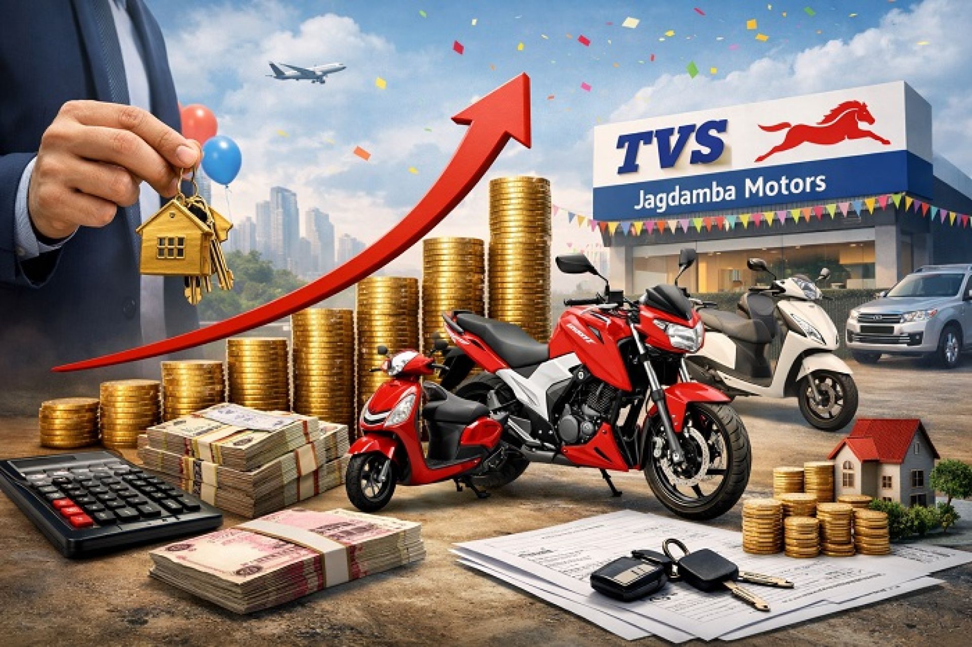 सहुलियतपूर्ण नीति र टीभीएसको ब्रान्ड क्रेज: जगदम्बा मोटर्सले गर्यो एक वर्षमा सात अर्बको व्यापार 